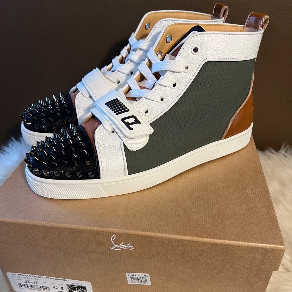 christian louboutin spikes vs flat gilt mimo/vv/clf - Picture 12 of 13